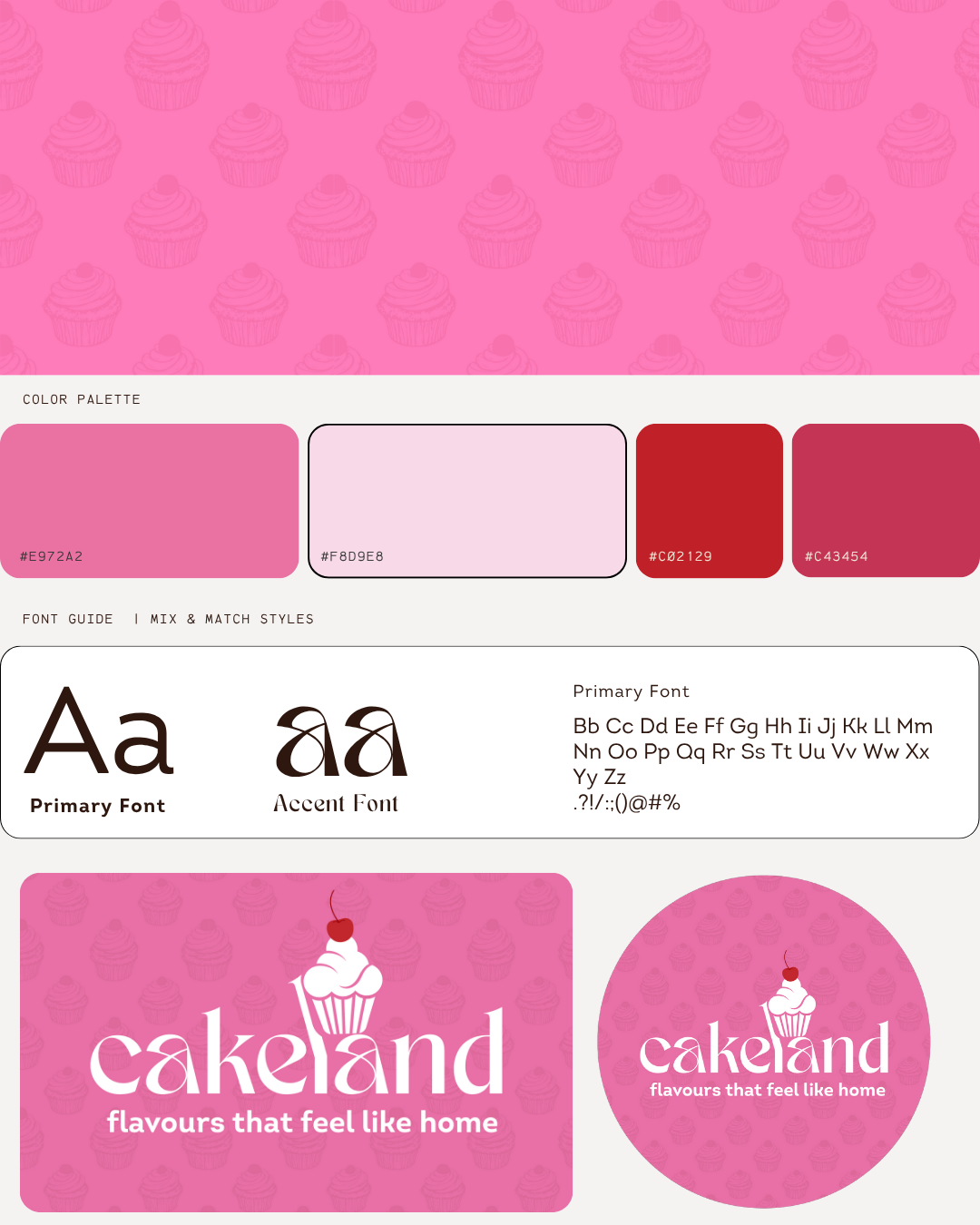 Cakeland brand identity
